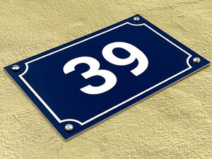 Numéro de rue émaillé -chiffre maison en émail - numéros de porte
