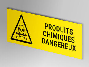 Pictogramme danger produit chimique