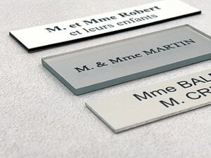 Plaque de porte Privé - Plaque porte standard en aluminium