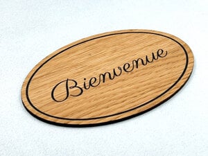 RAPIDE] Plaque Ovale Personnalisée - Design Unique