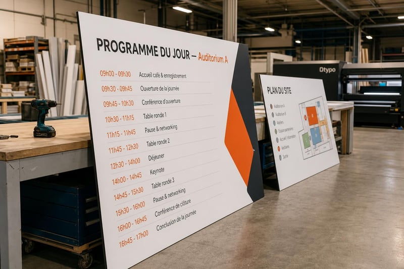 Produzione segnaletica eventi