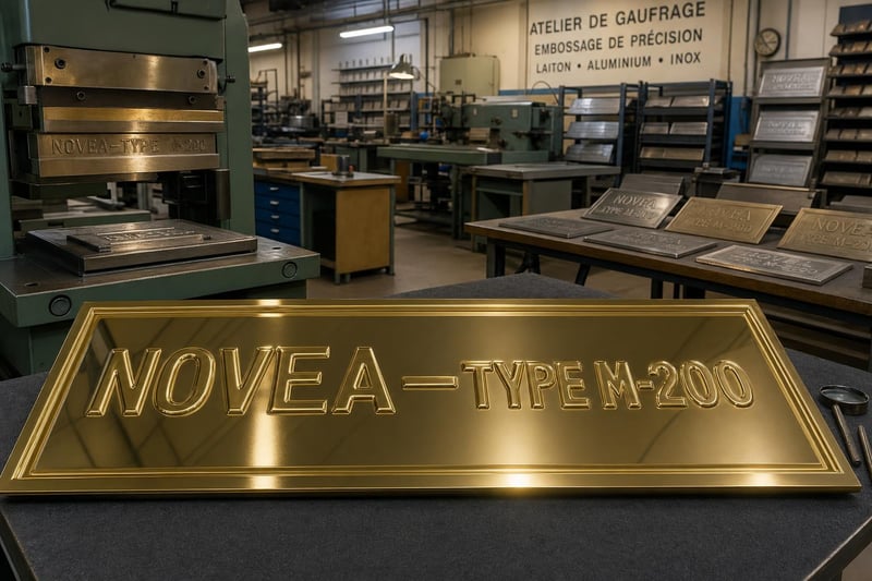 Produzione marcatura goffratura rilievo