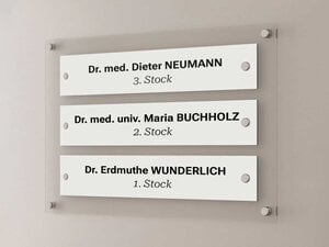 Mehrfachschild für Firmenschilder