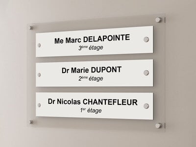 Support multiplaque plexiglass