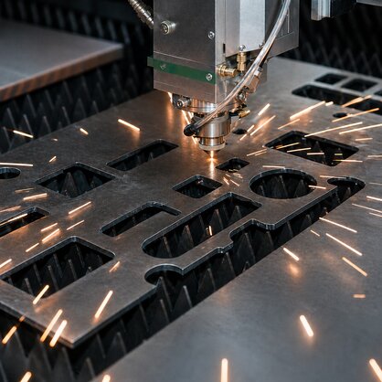 Taglio laser metallo