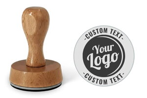 Round Wooden Stamp 50mm