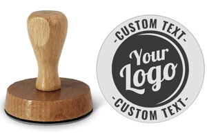 Round Wooden Stamp 70mm