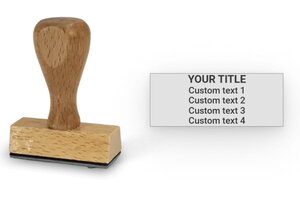 Wooden Stamp 50x20mm