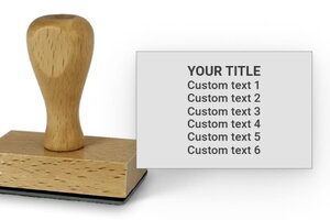 Wooden Stamp 60x40mm