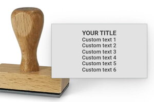 Wooden Stamp 70x40mm