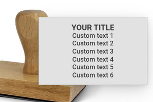 Wooden Stamp 80x50mm