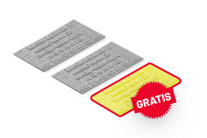 Tekstplaat set voor Trodat Printy 4913 x3